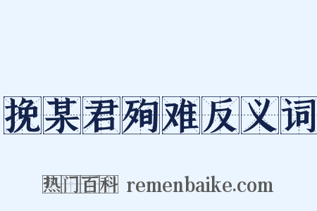 挽某君殉难反义词是什么意思的图片